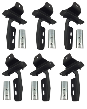 Picture of Go Rhino 18-20 Jeep Wrangler JLU Brackets for OE Xtreme Cab Length SideSteps