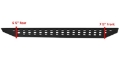 Picture of Go Rhino RB20 Running Boards - Tex Black - 87in