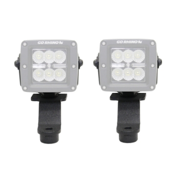 Picture of Go Rhino 18-20 Jeep Wrangler JL-JLU-Gladiator JT Light Mount - 3in Cube