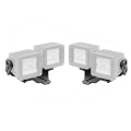 Picture of Go Rhino 18-20 Jeep Wrangler JL-JLU-Gladiator JT Light Mount - Two 3in Cubes