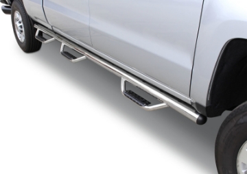 Picture of Go Rhino 07-10 Chevrolet Silverado 2500HD-3500HD Dominator D3-1 Piece SideSteps - W2W - SS