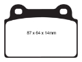 Picture of EBC 08-16 Mitsubishi Lancer Evo 10 2-0 Turbo 1 piece rotor Redstuff Rear Brake Pads