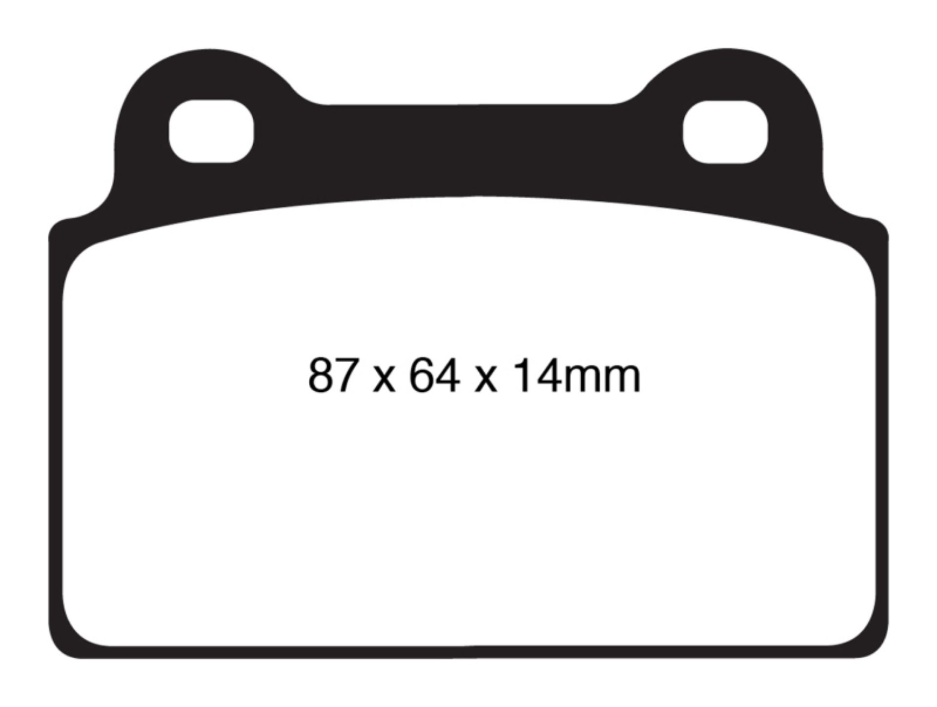Picture of EBC 08-16 Mitsubishi Lancer Evo 10 2-0 Turbo 1 piece rotor Yellowstuff Rear Brake Pads