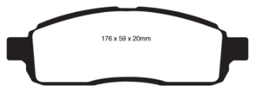 Picture of EBC 09 Ford F150 4-6 2WD 6 Lug Ultimax2 Front Brake Pads
