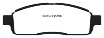 Picture of EBC 09 Ford F150 4-6 2WD 6 Lug Ultimax2 Front Brake Pads