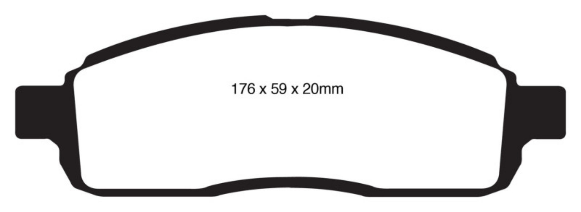 Picture of EBC 09 Ford F150 4-6 2WD 6 Lug Yellowstuff Front Brake Pads