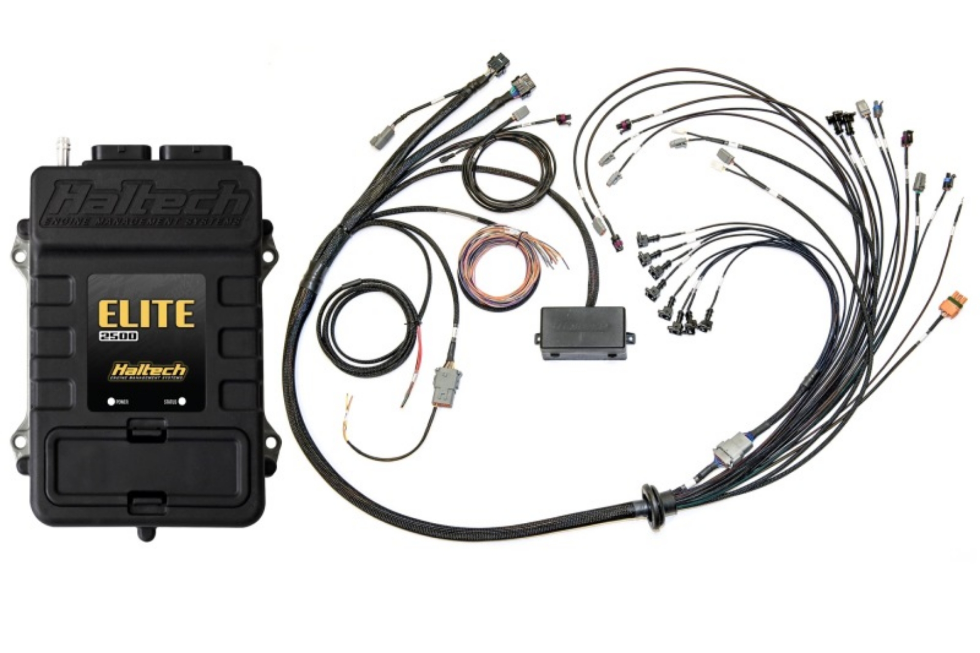 Picture of Haltech Elite 2500 Terminated Harness ECU Kit w-EV1 Injector Connectors