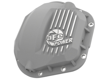 Picture of aFe Street Series Dana 60 Front Differential Cover Raw w- Machined Fins 17-20 Ford Trucks Dana 60