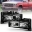 Picture of ANZO 1999-2000 Cadillac Escalade Crystal Headlights Light Bar Black Housing Pair