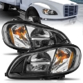 Picture of ANZO 2002-2014 Freightliner M2 LED Crystal Headlights Black Housing w- Clear Lens Pair