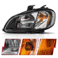 Picture of ANZO 2002-2014 Freightliner M2 LED Crystal Headlights Black Housing w- Clear Lens Pair