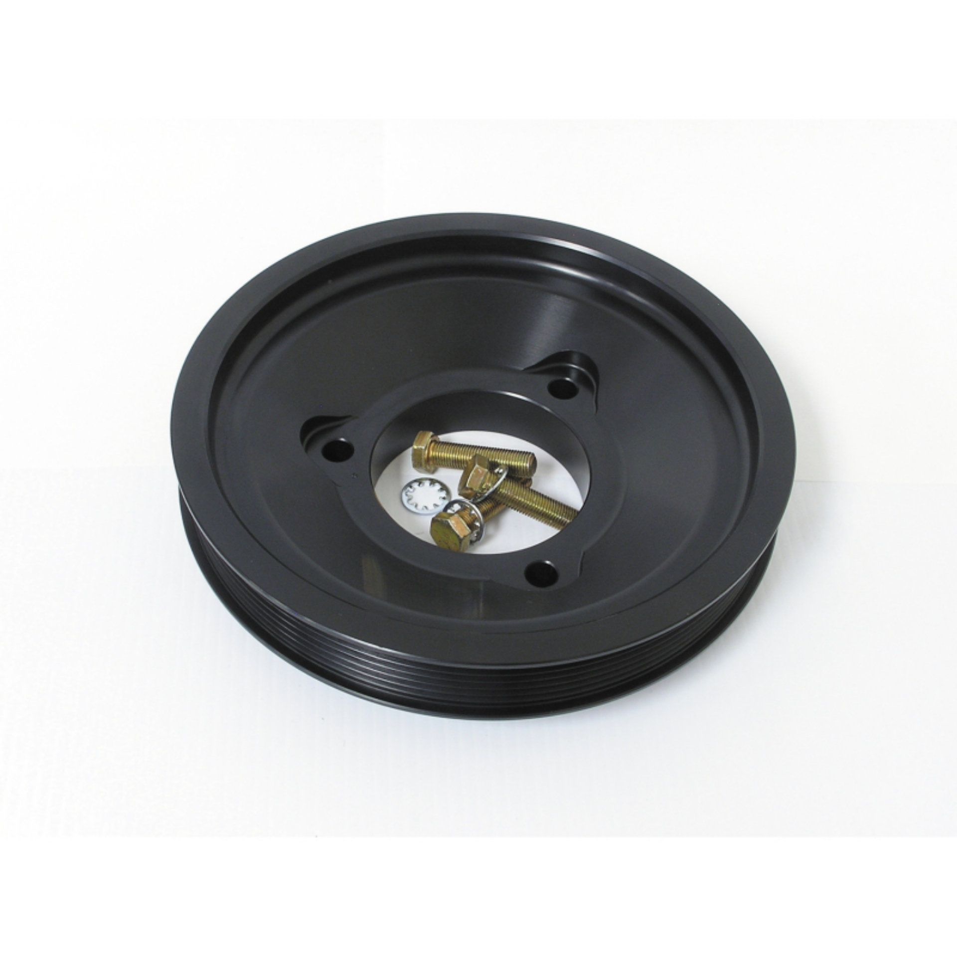 Picture of Fluidampr Ford 6-0L Powerstroke 8in Duel Belt 5 and 7 Rib Pulley For Alternator
