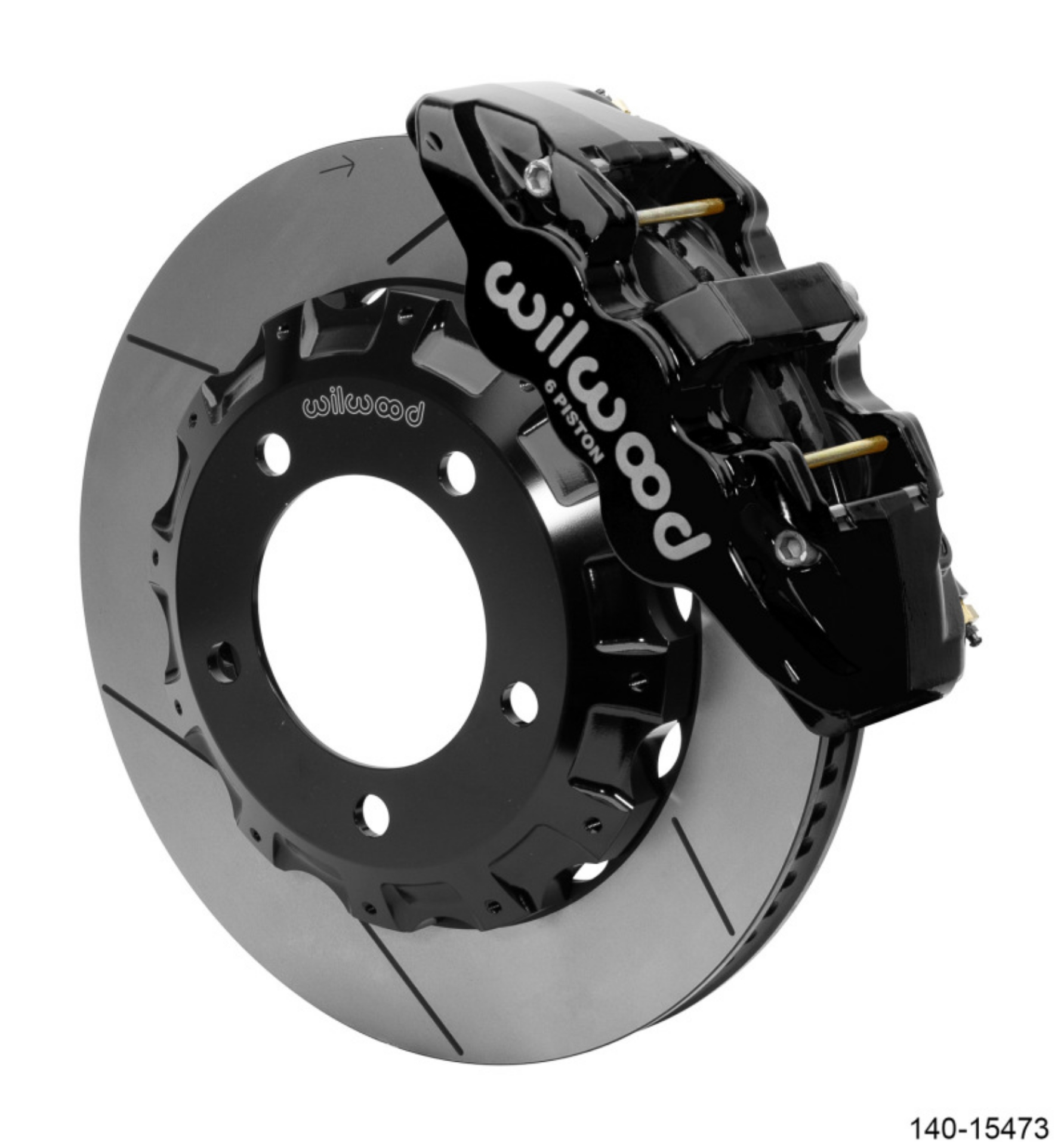Picture of Wilwood AERO6 Front Truck Kit 14-25in Black 2008-2015 Toyota Land Cruiser J200 w- Lines