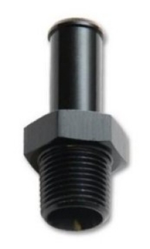Picture of Vibrant 1-16in NPT to 1-4in Barb Straight Fitting - Aluminum