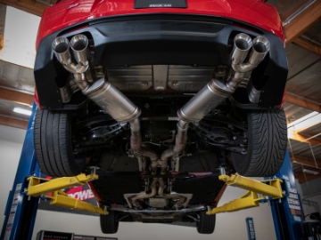 Picture of aFe POWER MACH Force-Xp 3in Axle-Back Exhaust 16-20 Chevrolet Camaro SS V8 6-2L w-Mufflers - Black