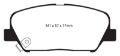 Picture of EBC 09+ Hyundai Genesis Coupe 2-0 Turbo Yellowstuff Front Brake Pads