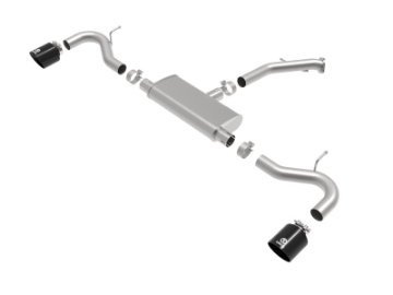 Picture of aFe Takeda Series 2-5in 409 SS Axle-Back Exhaust 18-20 Hyundai Elantra GT L4-1-6Lt w- Black Tips