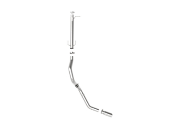 Picture of aFe Apollo GT Series 3-1-2in 409 SS Axle-Back Exhaust 17-20 Ford F-250-F-350 Polished Tip No Muffler