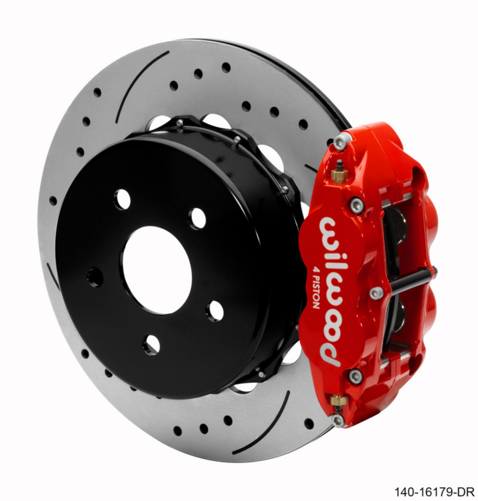 Picture of Wilwood Narrow Superlite 4R Rear Brake Kit 14-00in Red 2020-Up Jeep JT w- Lines