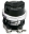 Picture of Turbosmart RacePort Gen-V Universal - Black No Weld Flange Female Green Spring