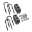 Picture of Superlift 99-10 Ford F-250 SuperDuty 4in Block Kit w- 3 5-8 AxleTube & Top Mounted Overload Leaf