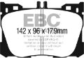 Picture of EBC 2019+ Mercedes-Benz CLS450 C257 3-0L Turbo Greenstuff Front Brake Pads