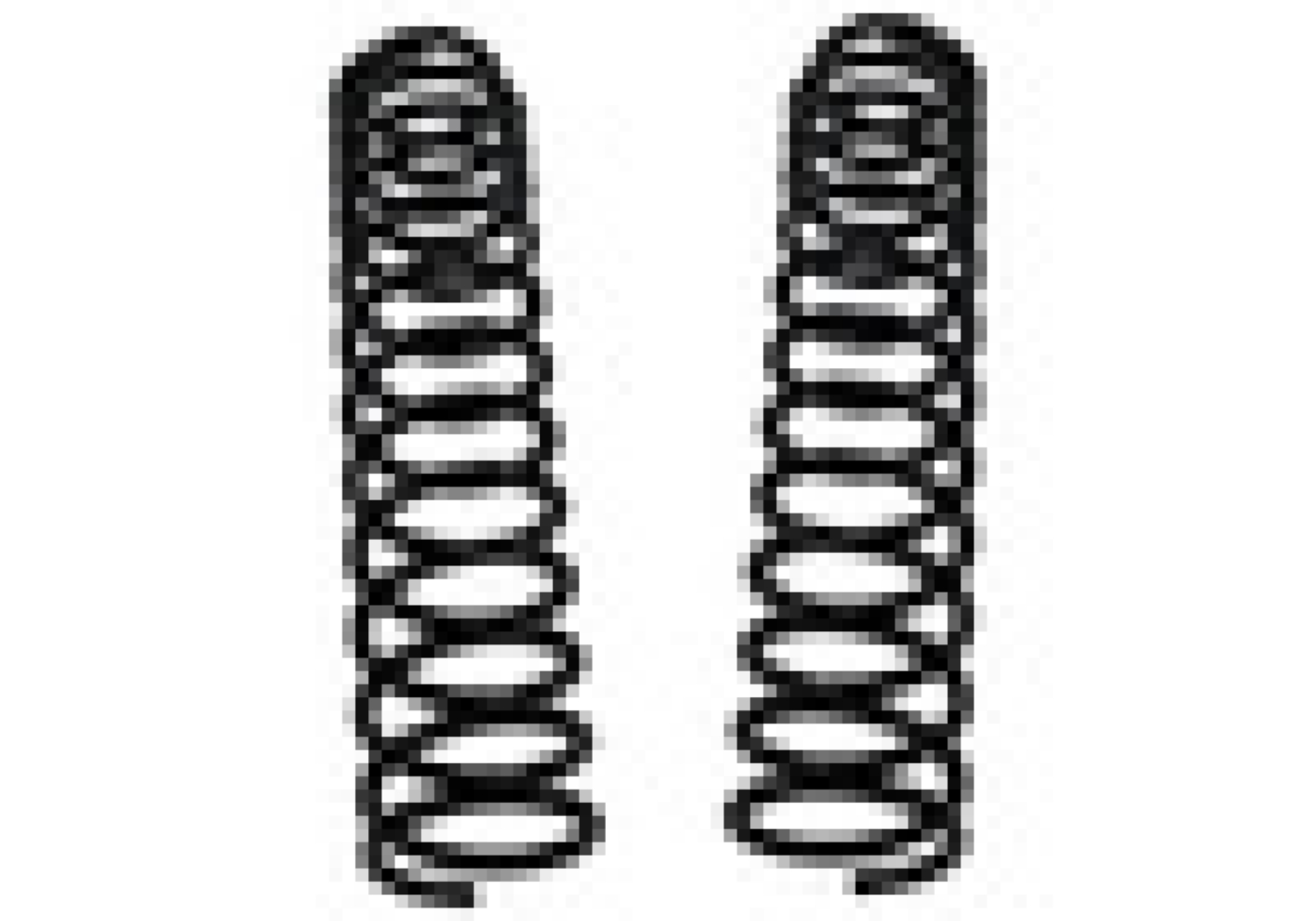 Picture of Superlift 18-19 Jeep JL 2 Door Including Rubicon Dual Rate Coil Springs Pair 2-5in Lift - Front