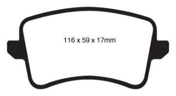 Picture of EBC 09-11 Audi A4 2-0 Turbo Ultimax2 Rear Brake Pads