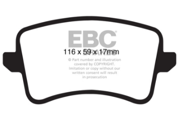 Picture of EBC 09-11 Audi A4 2-0 Turbo Ultimax2 Rear Brake Pads