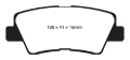 Picture of EBC 09-11 Hyundai Azera 3-3 Redstuff Rear Brake Pads