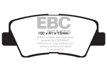 Picture of EBC 09-11 Hyundai Azera 3-3 Ultimax2 Rear Brake Pads