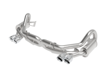 Picture of aFe MACHForce XP 12-16 Porsche 911 Carrera H6-3-8L SS-304 Cat-Back Exhaust w- Polished Quad Tips