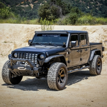 Picture of Westin 2020 Jeep Gladiator Platinum 4 Oval Nerf Step Bars - Black