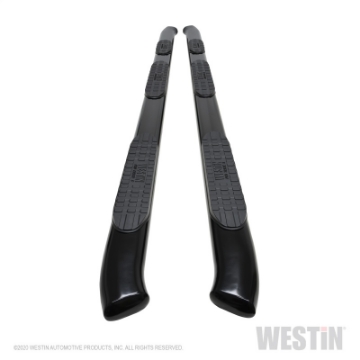 Picture of Westin 2020 Chevy Silverado 2500-3500 Double Cab 8ft Bed PRO TRAXX 5 Oval W2W Nerf Bars - Black
