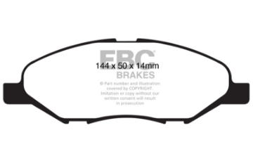 Picture of EBC 09-11 Nissan Versa 1-6 Ultimax2 Front Brake Pads