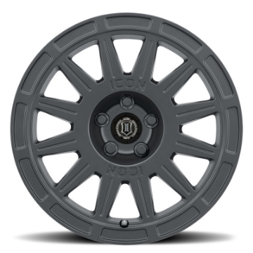 Picture of ICON Ricochet 15x7 5x100 15mm Offset 4-6in BS 56-1mm Bore Satin Black Wheel
