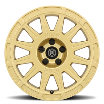 Picture of ICON Ricochet 15x7 5x100 15mm Offset 4-6in BS 56-1mm Bore Gloss Gold Wheel