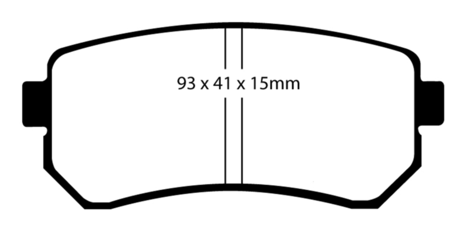 Picture of EBC 09-12 Hyundai Elantra 2-0 Touring Yellowstuff Rear Brake Pads