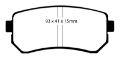 Picture of EBC 09-12 Hyundai Elantra 2-0 Touring Yellowstuff Rear Brake Pads