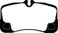 Picture of EBC 09-12 Porsche 911 997 Cast Iron Rotor only 3-6 Carrera 2 Redstuff Rear Brake Pads