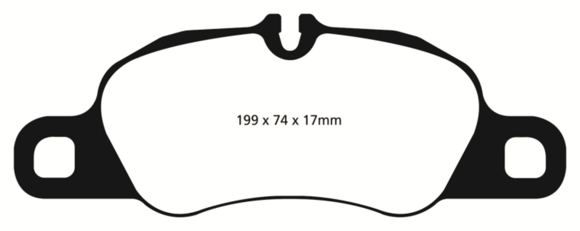 Picture of EBC 09-12 Porsche 911 997 Cast Iron Rotor only 3-6 Carrera 2 Yellowstuff Front Brake Pads