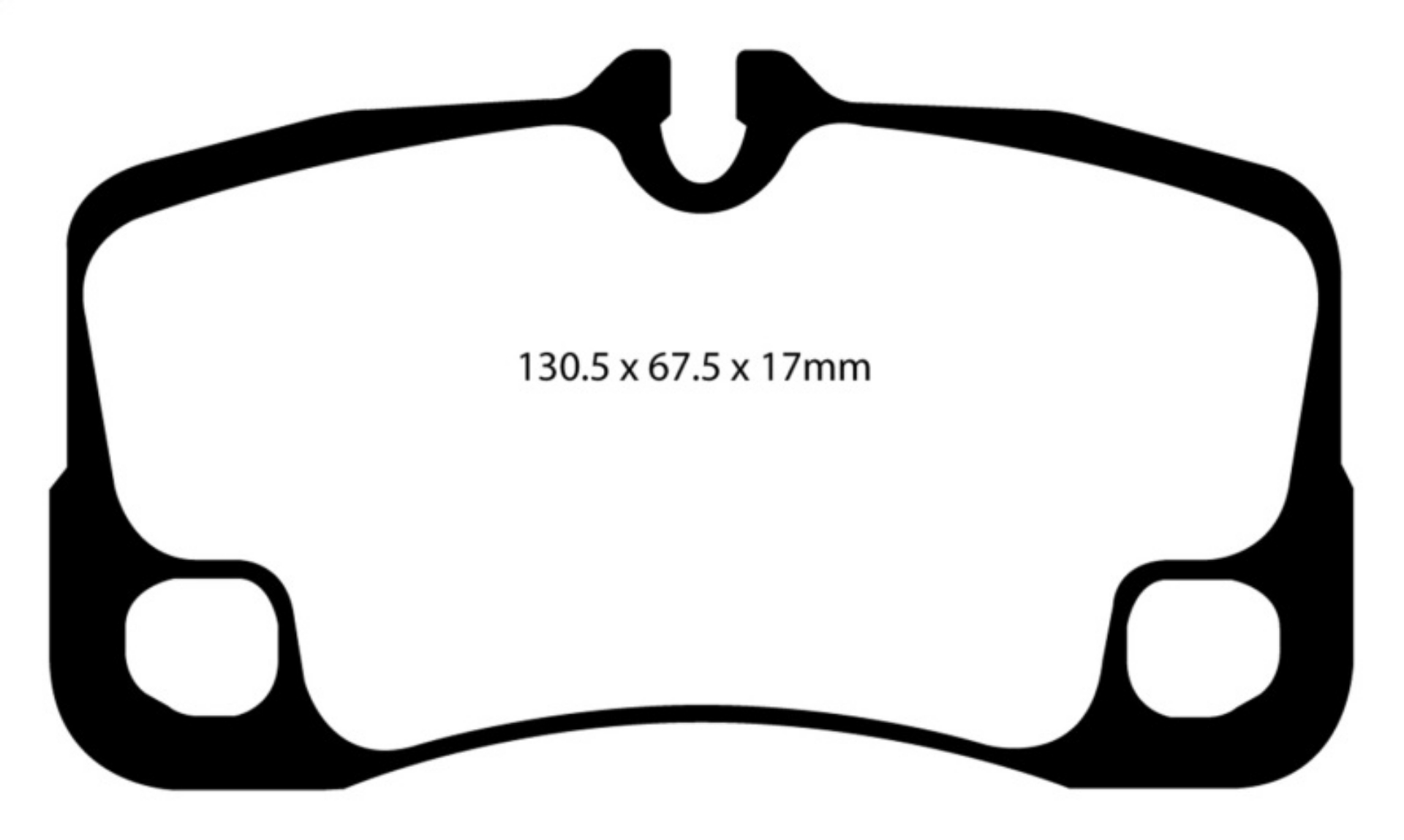 Picture of EBC 09-12 Porsche 911 997 Cast Iron Rotor only 3-6 Carrera 2 Yellowstuff Rear Brake Pads