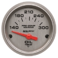 Picture of Autometer Marine Silver Ultra-Lite 2-1-16in Electric Oil Temperature Gauge 140-300 Deg F