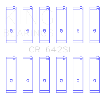 Picture of King Engine Bearings Connecting Rod Bearing Set, For FORD V6 177CI 2-8L, 245CI 4-0L