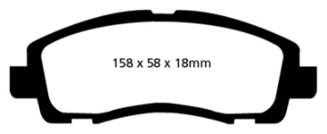 Picture of EBC 09-14 Acura TL 3-5 Ultimax2 Front Brake Pads