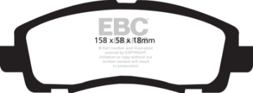Picture of EBC 09-14 Acura TL 3-5 Ultimax2 Front Brake Pads