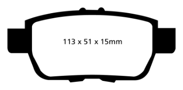 Picture of EBC 09-14 Acura TL 3-5 Ultimax2 Rear Brake Pads
