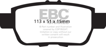 Picture of EBC 09-14 Acura TL 3-5 Ultimax2 Rear Brake Pads