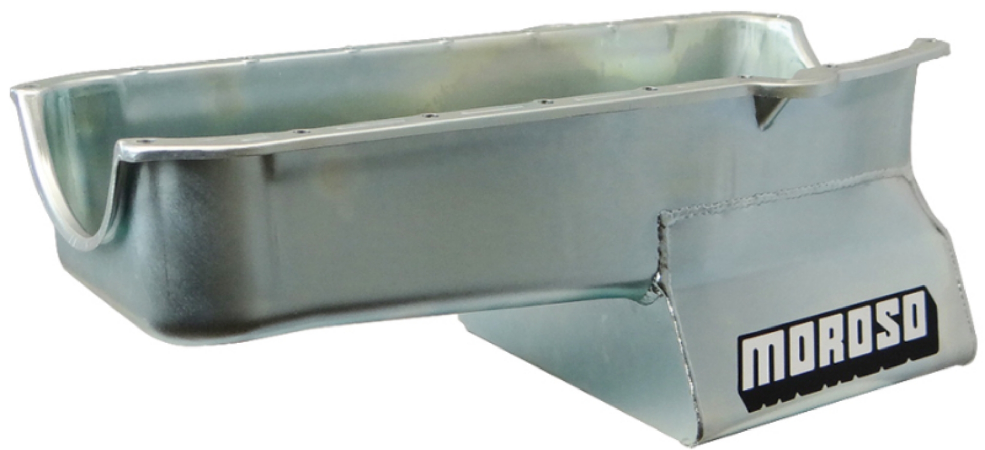 Picture of Moroso Pre-80 Chevrolet SBC w-Driver Side Dipstick Wet Sump 7qt 8-25in Steel Oil Pan - Black