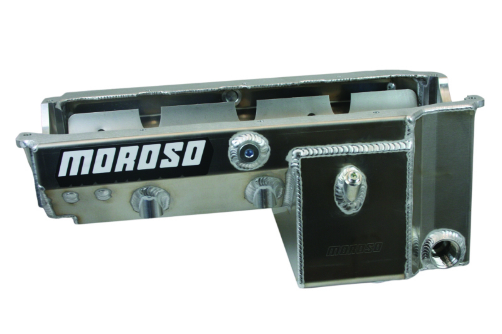 Picture of Moroso Pre-85 Chevrolet Small Block-Dart w--16An External Pick Up Wet Sump 8qt 8-25in Alum Oil Pan